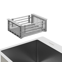 Ver imagem 7 de Cuba Cozinha Gourmet Quebec Quadrada 62cm Aço Inox 304 com Cesto Escorredor Goldenx