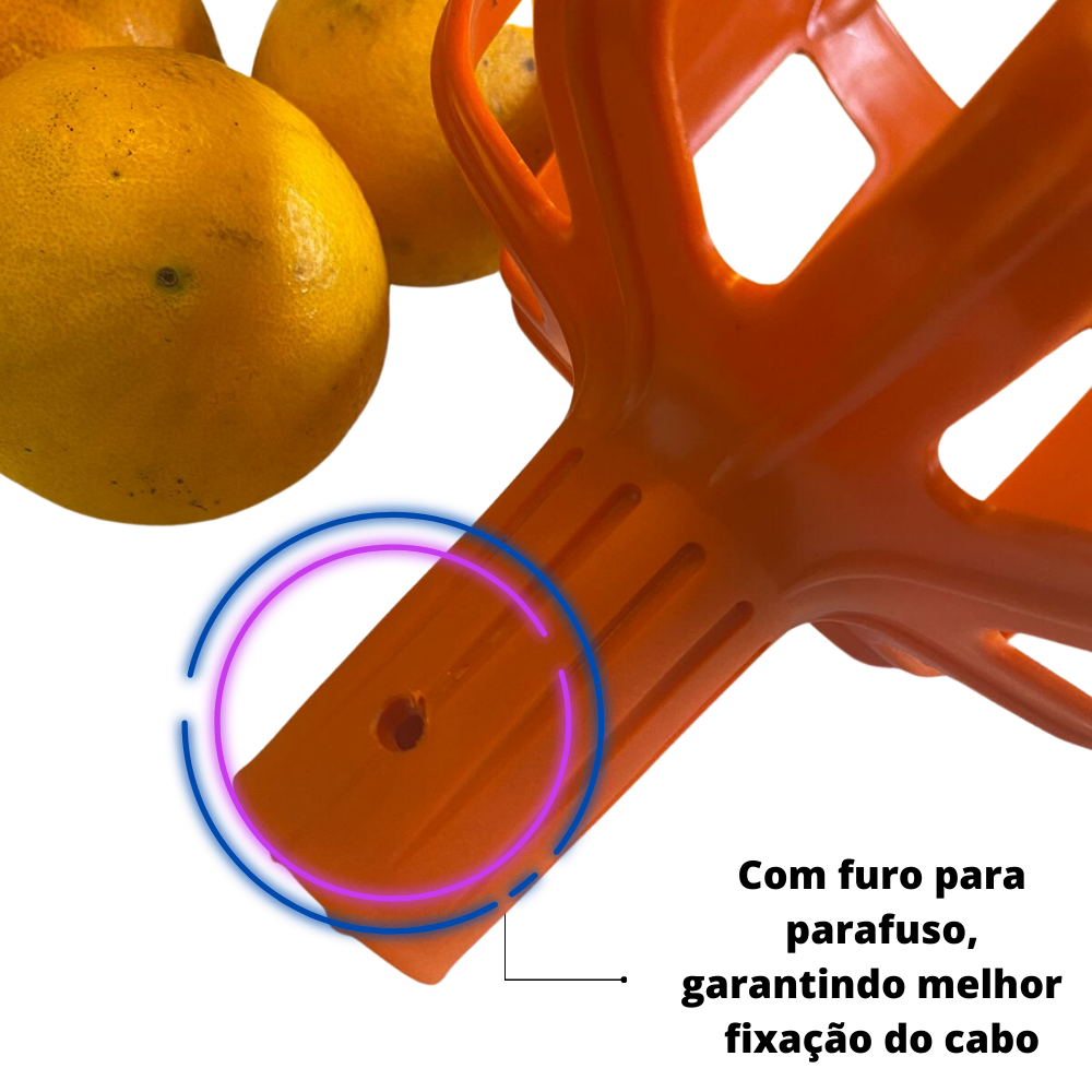 Colhedor De Frutas Grande Sem Cabo - 5