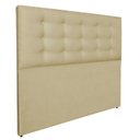 Ver imagem 1 de Cabeceira Botonê Cama Box Estofada Luxo Linho Rbl:queen Tradicional/bege