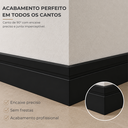 Ver imagem 6 de Kit 11 Barra Rodapé de Poliestireno 10cm x 2m Acabamento Moderno