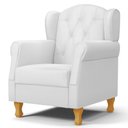 Ver imagem 7 de Kit 02 Poltronas de Amamentação Pés Madeira Lucy P04 Sintético Branco - Mpozenato