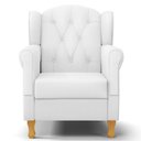 Ver imagem 5 de Kit 02 Poltronas de Amamentação Pés Madeira Lucy P04 Sintético Branco - Mpozenato