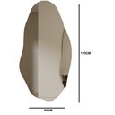 Ver imagem 6 de Espelho Decorativo Orgânico Grande 115x60 de Parede Quarto Sala Banheiro