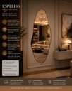 Ver imagem 2 de Espelho Decorativo Orgânico Grande 115x60 de Parede Quarto Sala Banheiro