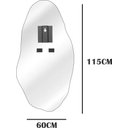 Ver imagem 7 de Espelho Decorativo Orgânico Grande 115x60 de Parede Quarto Sala Banheiro