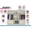Ver imagem 5 de Guarda Roupas 3 Portas de Correr 3PTAS 1ESP 6GAVS Athenas Europa Peroba