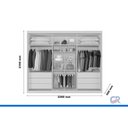 Ver imagem 3 de Guarda Roupas 3 Portas de Correr 3PTAS 1ESP 6GAVS Athenas Europa Peroba
