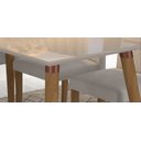 Ver imagem 3 de Conjunto Sala de Jantar Adele com 4 Cadeiras Madeira/Off White/Aspen Caixotin