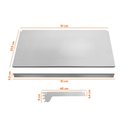 Ver imagem 3 de Bandeja Prateleira 40x91 Para Gôndolas New Plus Com Porta Etiquetas Vermelho - SA Gôndolas