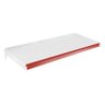 Bandeja Prateleira 40x91 Para Gôndolas New Plus Com Porta Etiquetas Vermelho - SA Gôndolas - 1