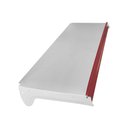 Ver imagem 4 de Bandeja Prateleira 40x91 Para Gôndolas New Plus Com Porta Etiquetas Vermelho - SA Gôndolas