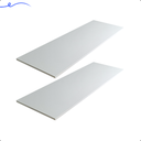Ver imagem 2 de Kit 2 Prateleira Branca 90X35 Tampo Tabua Mdf Organizadora Decoração Cozinha Quarto Banheiro Sala