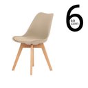 Ver imagem 1 de Kit 6 Cadeiras Saarinen Wood - Fendi