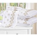 Ver imagem 1 de Roupa de Cama Casal Queen Kit Sensualle 400 Fios 04 Peças - Branco