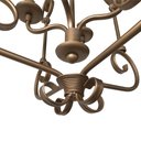 Ver imagem 7 de Luminária Decorativa Rustica Para Área Gourmet Dourada Libertas Rosas Artesanato Quadrado Dourado