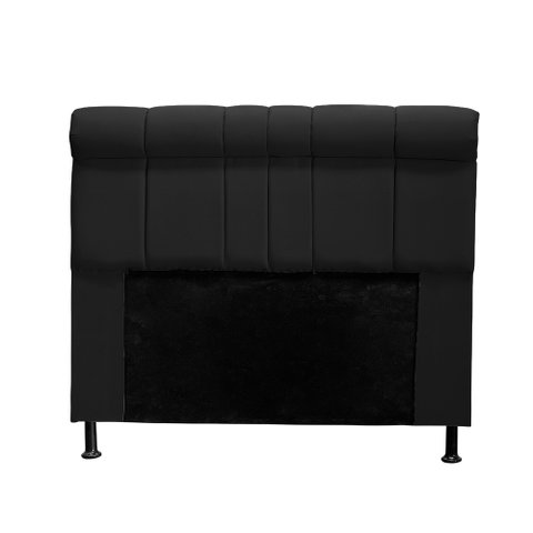 Cabeceira Madri 100 cm Suede Preto