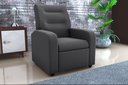 Ver imagem 1 de Poltrona Reclinável Classic Suede Cinza B250 - Matrix