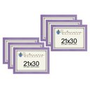 Ver imagem 1 de Kit 6 Molduras Porta Diploma Certificado A4 21x30 Lilás