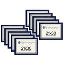 Ver imagem 1 de Kit 10 Molduras Porta Diploma Certificado A4 21x30 Azul