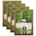 Ver imagem 1 de Kit 4 Molduras Porta Retrato 20X30 Dourado