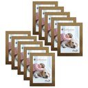 Ver imagem 1 de Kit 10 Molduras Porta Retrato 15X21 Dourado