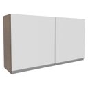 Ver imagem 3 de Armário Aéreo Glamy 120cm 2 Portas Branco/Rustic Madesa