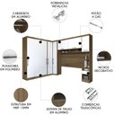 Ver imagem 2 de Guarda Roupa Casal Modulado Cp06 Delphi Avelã/branco L01 - Mpozenato