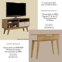 Ver imagem 2 de Rack Bancada Houston e Aparador Bellíssima Cinamomo Off White - Valdemóveis