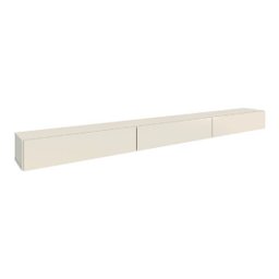 Rack Suspenso para Painel ou TV até 75 Polegadas 3 Portas 1,99m Off White - 2