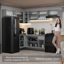 Ver imagem 5 de Armário de Cozinha Completa de Canto Suspenso 405cm Nice Madesa 01 Cinza