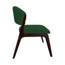 Ver imagem 4 de Cadeira Kethellen Premium Madeira Maciça Castanho Veludo Verde