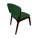 Ver imagem 3 de Cadeira Kethellen Premium Madeira Maciça Castanho Veludo Verde