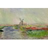 Campo de Tulipas Holanda - Monet - Tela 30x45 Para Quadro - 1