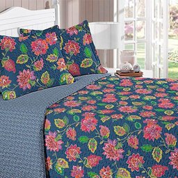 Kit Colcha Matelada Buettner King Estampada Zita - 1