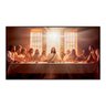 Quadro Decorativo Religião Santa Ceia com Moldura Caixa de 3cm , Ideal para Sala de Estar e Quarto - 2
