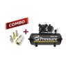 COMBO COMPRESSOR AR 10 PCM V 100L 140 PSI ON PRO TRIFÁSICO PRESSURE - ONP10100VT + JOGO DE ENGATE  - 1