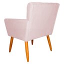 Ver imagem 3 de Kit 3 Poltronas Decorativa para Sala de Estar Cecília Suede Rosa Claro - Montanaris Decor Md Montana