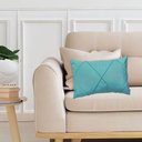 Ver imagem 2 de Kit 2 Capas para Almofada Drapeada em Veludo Retangular Tiffany