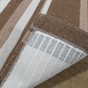 Ver imagem 2 de Tapete Sala e Quarto Casal Grande Antiderrapante para Decoração 140 x 200 Caramelo Bege Palha Listra