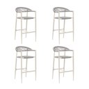 Ver imagem 3 de Kit 4 Banquetas Cozinha Gourmet Trançada Área Externa Trancoso Rivatti