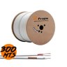 Bobina Cabo Coaxial CfTV Bipolar 4mm Flexível 80% Malha 300Mts - 1