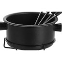 Ver imagem 4 de Aparelho Fondue Antiaderente 700ml 4 Garfos Alumínio Preto - Forma Inox
