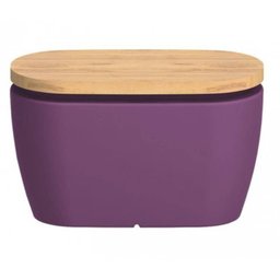 Banco Tina Roxo com Tampo de Madeira Tramontina 92773/080 - 2