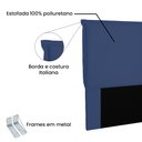 Ver imagem 4 de Cabeceira Queen 1,60m Veneza Suede - Pallazio - Azul Marinho