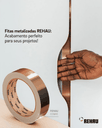 Ver imagem 3 de Fita de Borda Pvc Metallic Cobre 22x0,40mm Rolo 20m Rehau