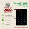 Fechadura Eletroíma Porta Vidro Wifi Controle Teclado Acesso - 4