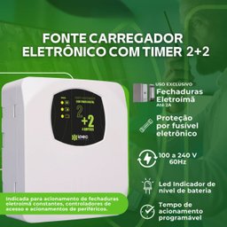 Fechadura Eletroíma Porta Vidro Wifi Controle Teclado Acesso - 2