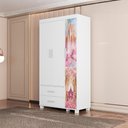 Ver imagem 6 de Guarda Roupa Infantil 3 Portas 2 Gavetas Mdf 89 Cm Livia Carruagem Decmade
