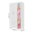 Ver imagem 3 de Guarda Roupa Infantil 3 Portas 2 Gavetas Mdf 89 Cm Livia Carruagem Decmade