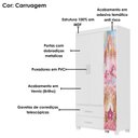 Ver imagem 4 de Guarda Roupa Infantil 3 Portas 2 Gavetas Mdf 89 Cm Livia Carruagem Decmade